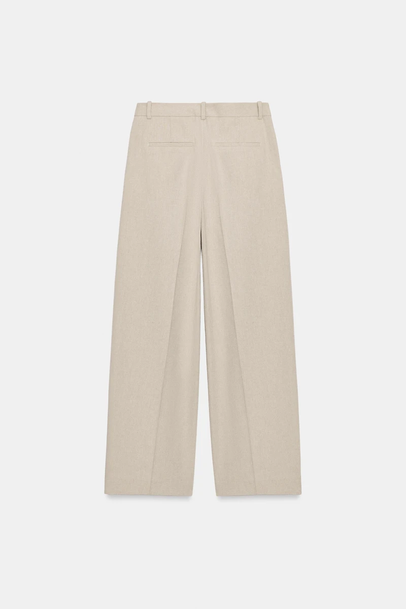 PANTALON DROIT À PINCES