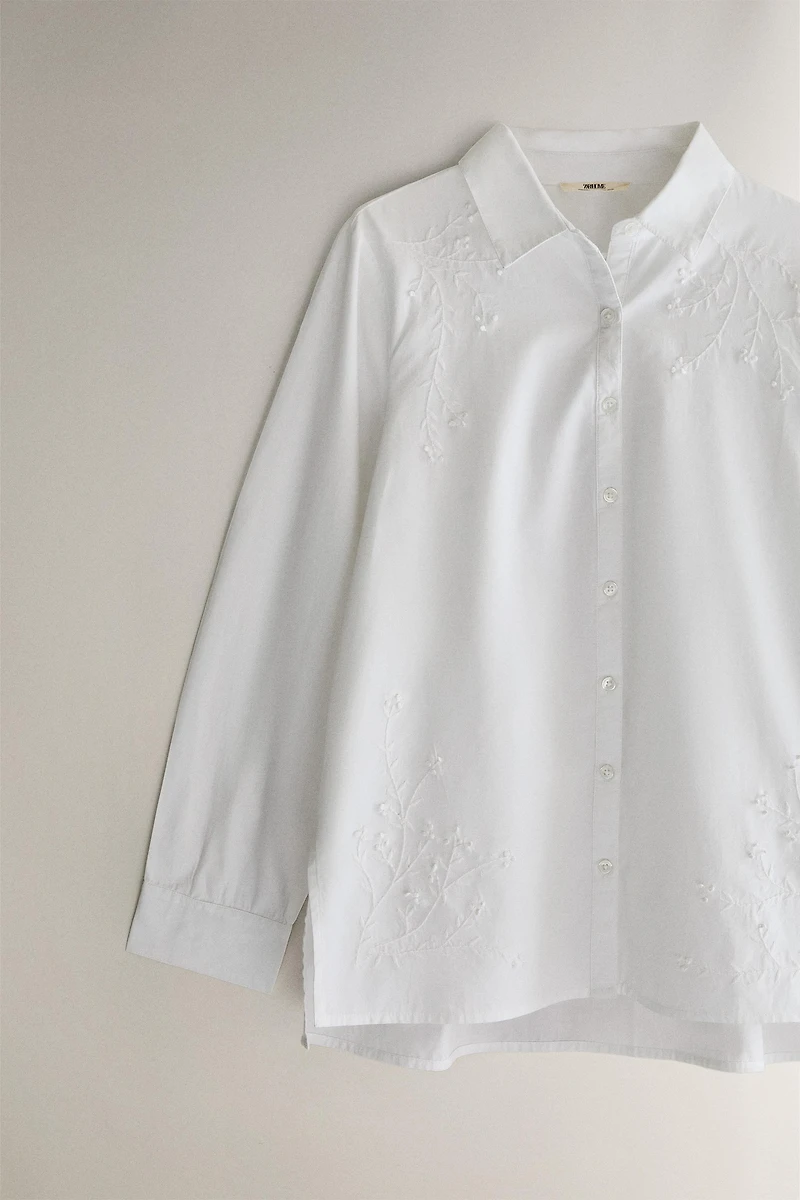 CHEMISE COTON BRODERIES