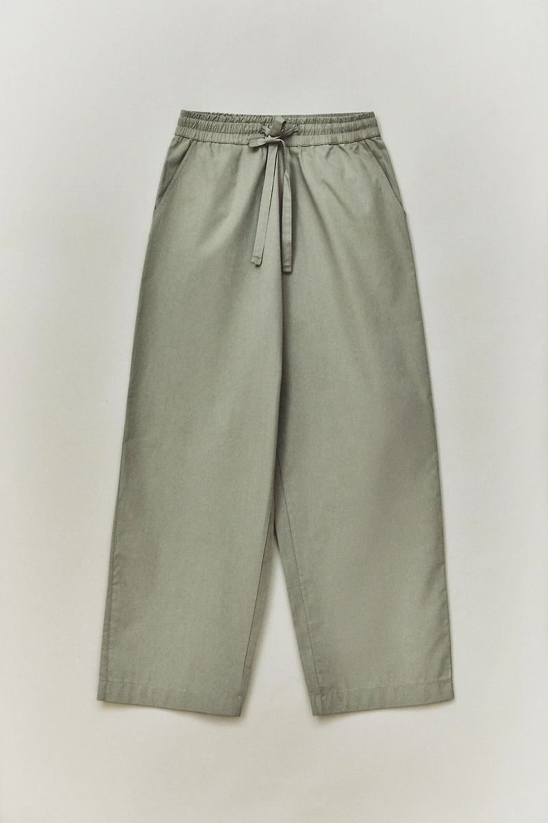 POPLIN PANTS