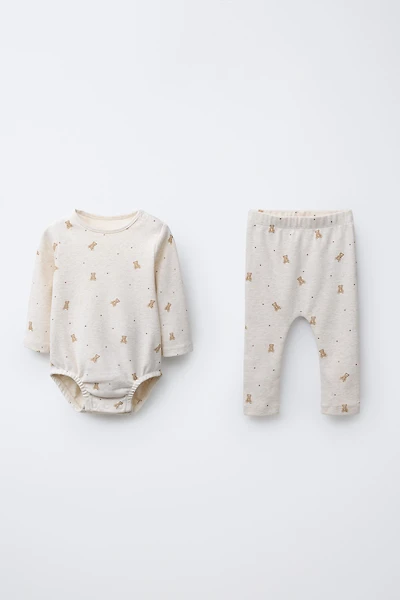 LOT BODY ET LEGGING OURSONS
