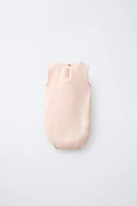 SUN EMBROIDERED RUFFLED BODYSUIT