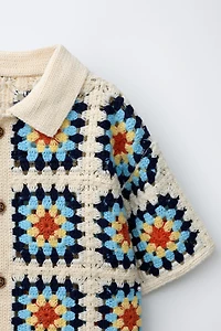 CHEMISE EN MAILLE CROCHET
