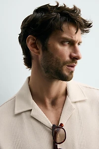 TEXTURED REGULAR FIT SHIRT