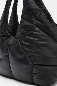 QUILTED EFFECT SHOPPER BAG