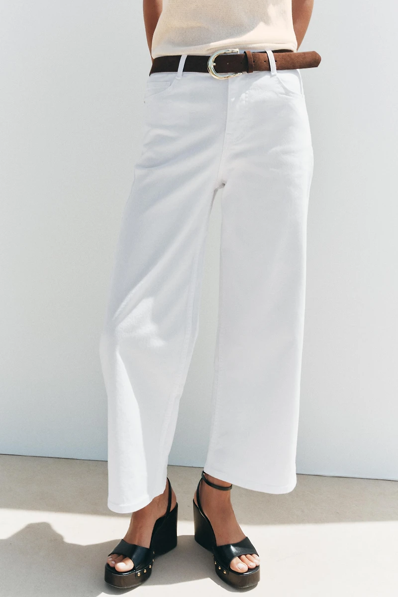 JEAN Z.10 CULOTTE TAILLE HAUTE CEINTURE