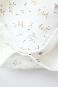 LOT DE TROIS BODYS COL KIMONO FLEURS QUALITÉ DOUCE