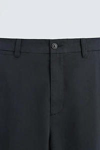 TEXTURED REGULAR FIT PANTS