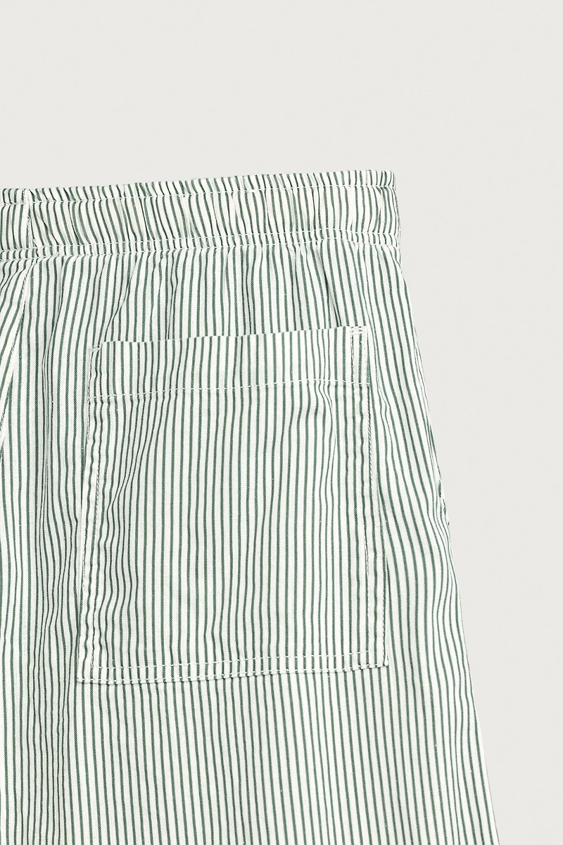 STRIPED BAGGY FIT PANTS