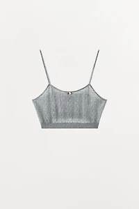 POINTELLE FLORAL BRALETTE