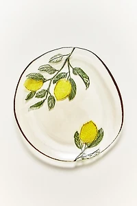 LEMON GLASS DESSERT PLATE