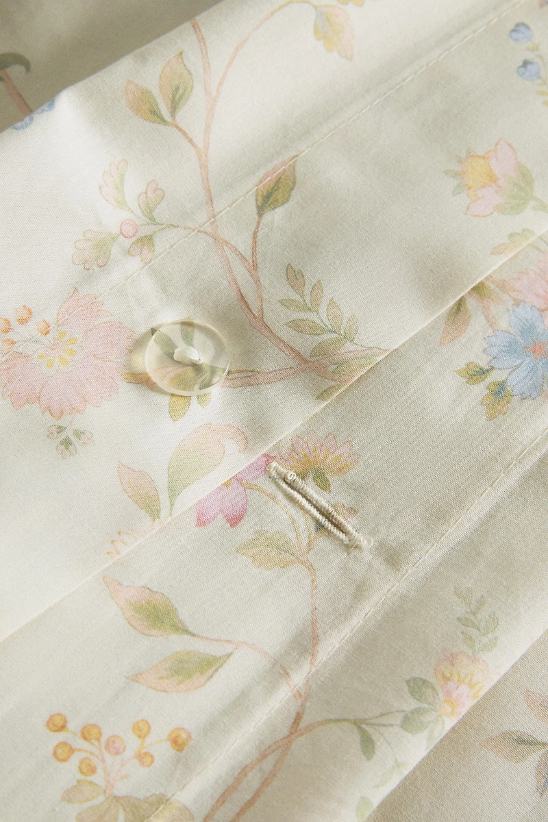 FLORAL PRINT DUVET COVER