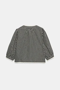 CROCHET GINGHAM CHECK JACKET