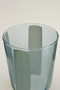 STRIPED GLASS TUMBLER
