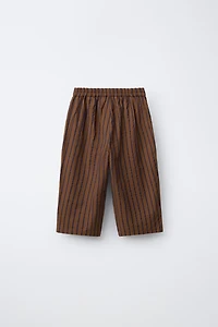 STRIPED SEERSUCKER BALLOON PANTS