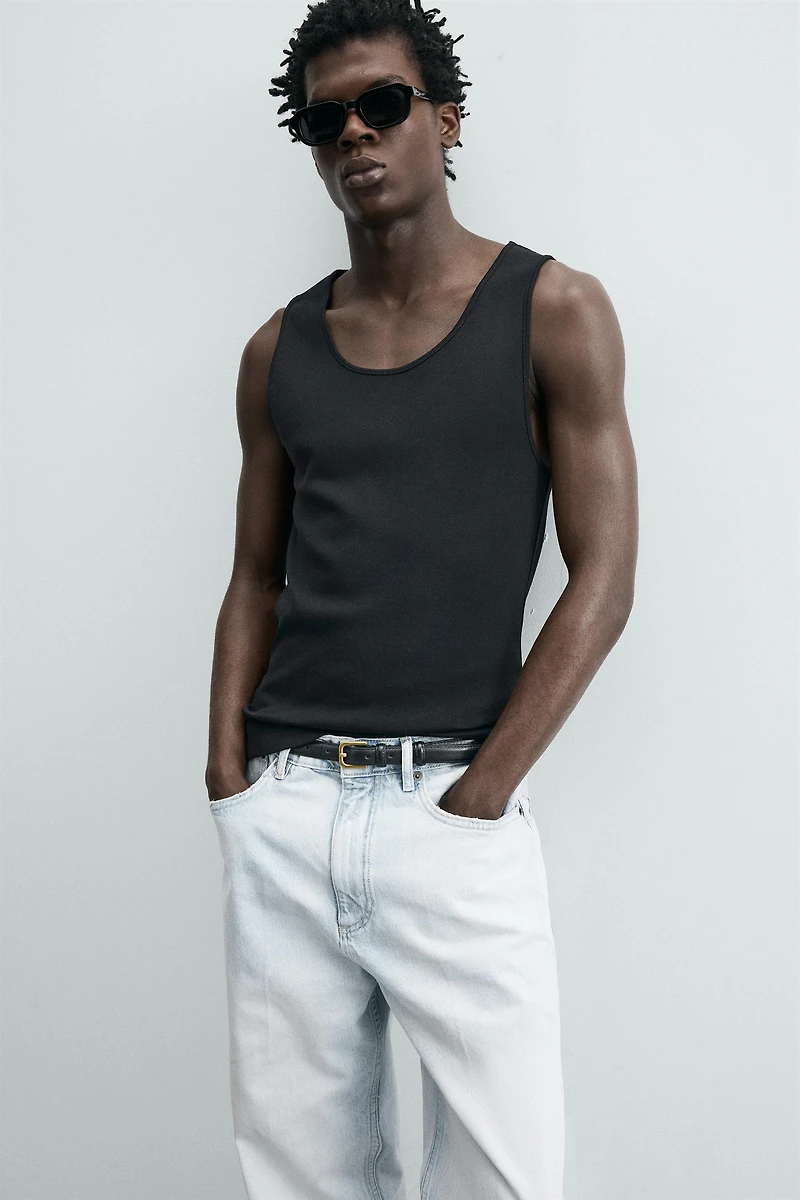 RIBBED TANK TOP
