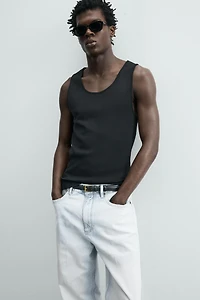 RIBBED TANK TOP