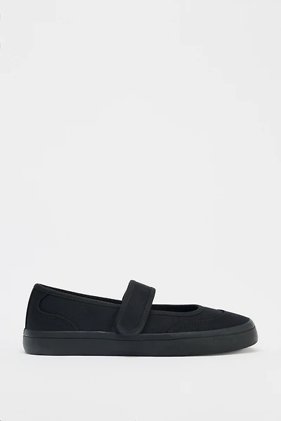 FABRIC STRAP BALLET FLATS