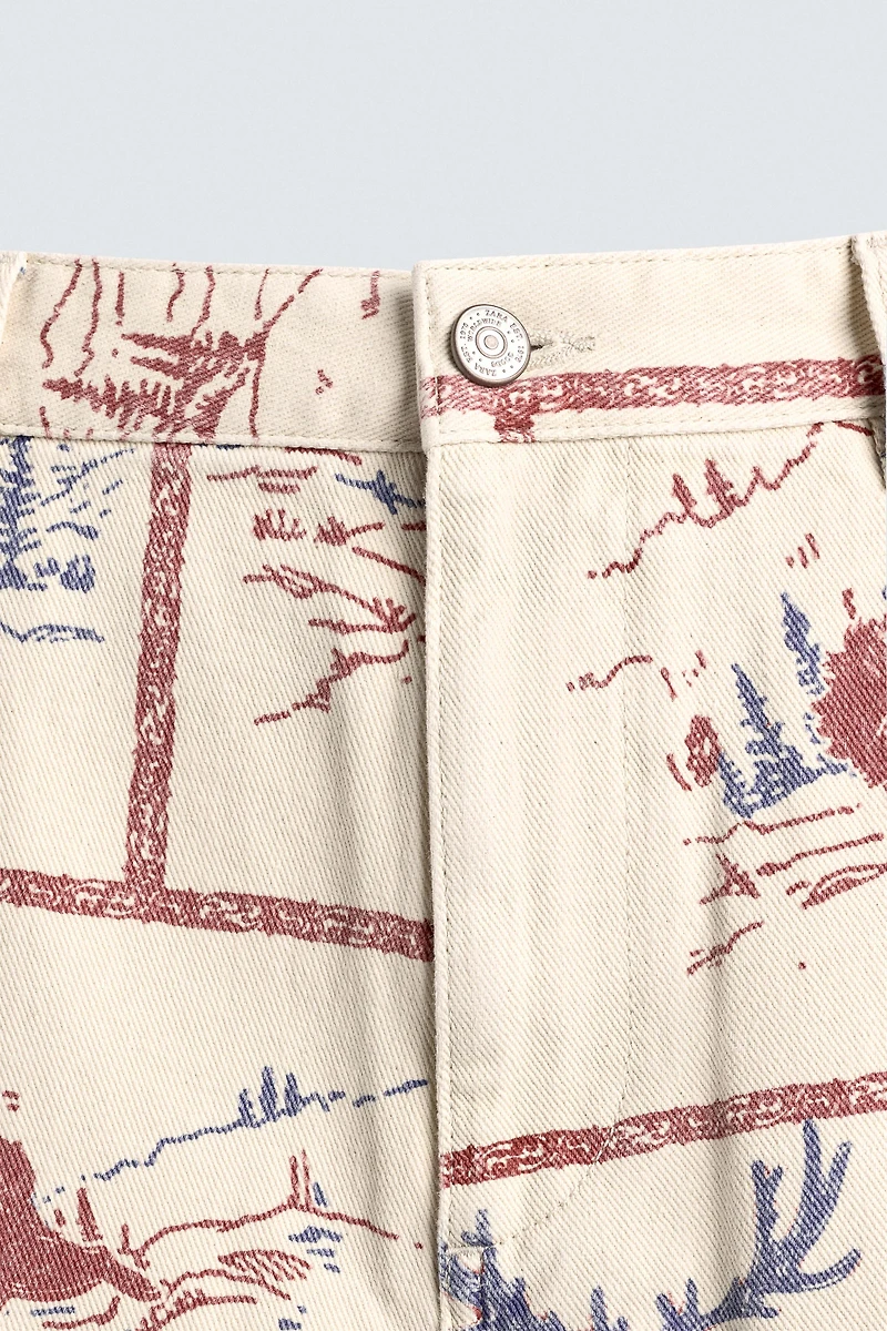 PANTALON À IMPRIMÉ COMICS