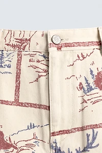 PANTALON À IMPRIMÉ COMICS