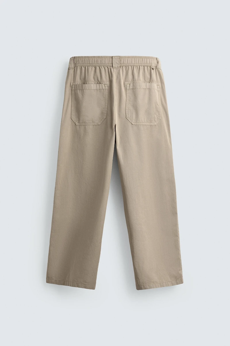 RELAXED FIT COTTON PANTS