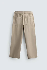 RELAXED FIT COTTON PANTS