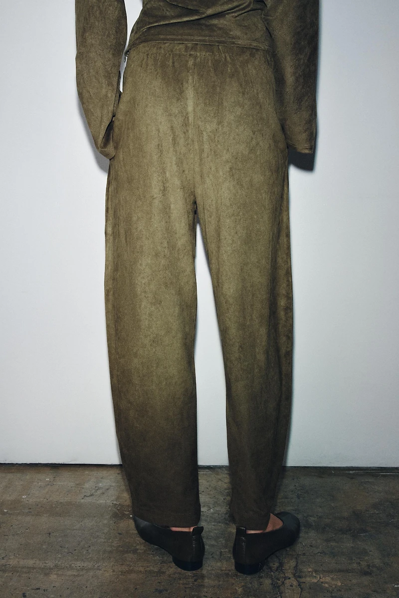 PANTALON BALLON EFFET DAIM