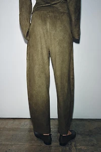 PANTALON BALLON EFFET DAIM