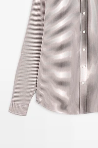 100% cotton regular fit striped shirt