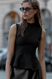 SOFT PEPLUM TOP