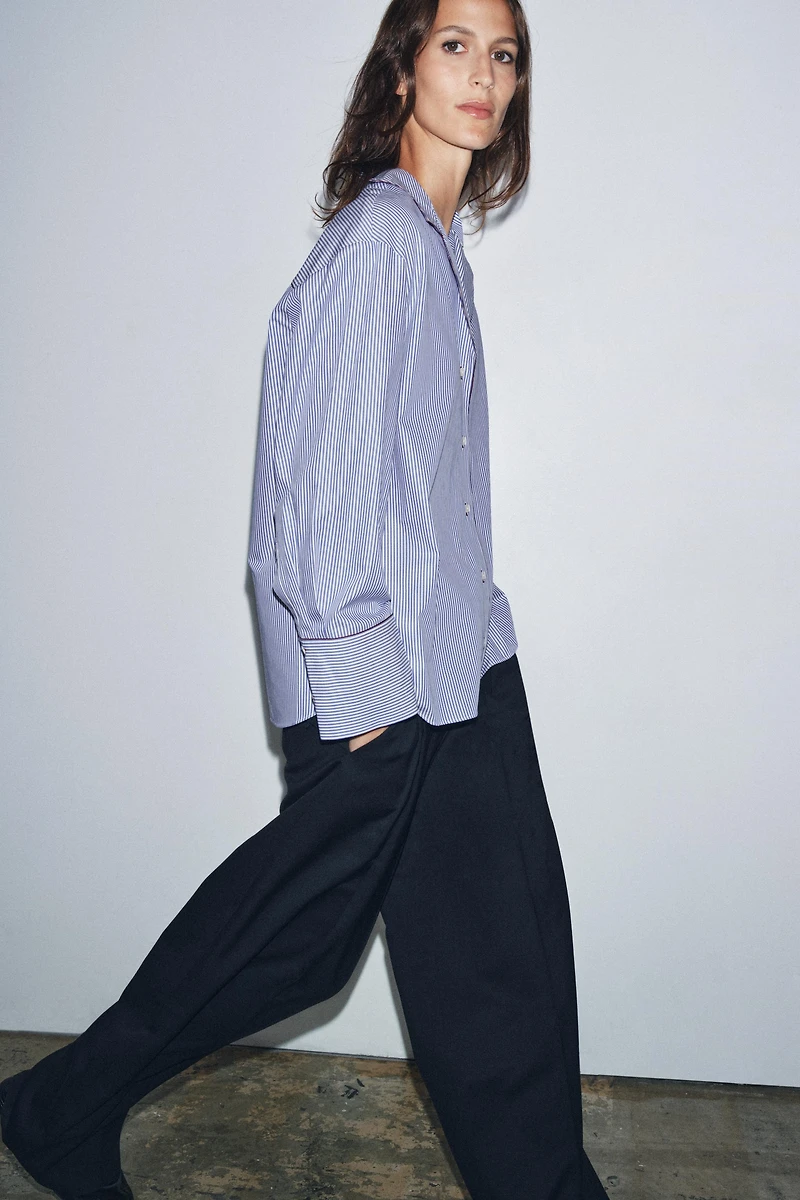 ZW COLLECTION CONTRAST TRIM SHIRT