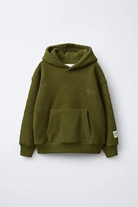 HOODIE SWEATSHIRT AND JOGGER PANTS SET WITH LABEL TEXTURE