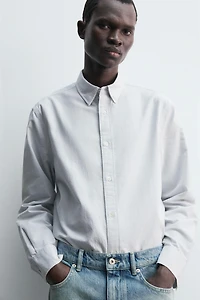 CHEMISE OXFORD RAYURES