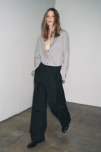 FLOWY STRIPED SHIRT ZW COLLECTION