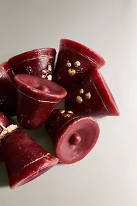 SET OF CHRISTMAS BELL CASCADE CANDLES (SET OF 10)