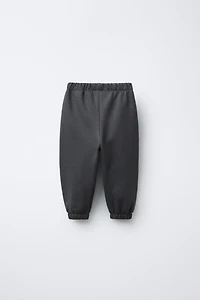 LABELLED PLUSH JOGGERS