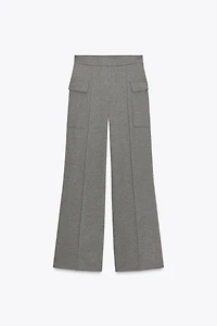 PIQUÉ PANTS WITH POCKETS