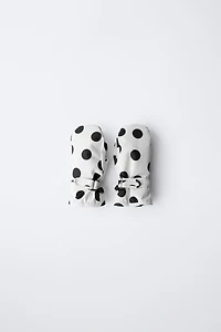 NYLON POLKA DOT WINDPROOF MITTENS