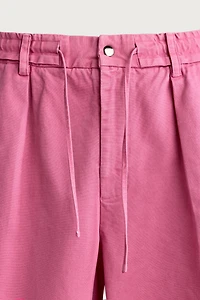 RELAXED FIT WASHED CARGO SHORTS