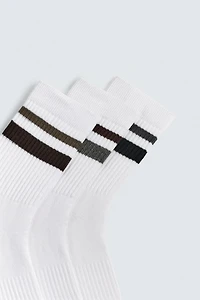 STRIPED SOCKS 3-PACK