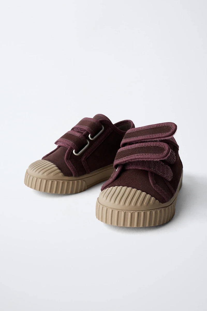 SPLIT LEATHER SNEAKERS