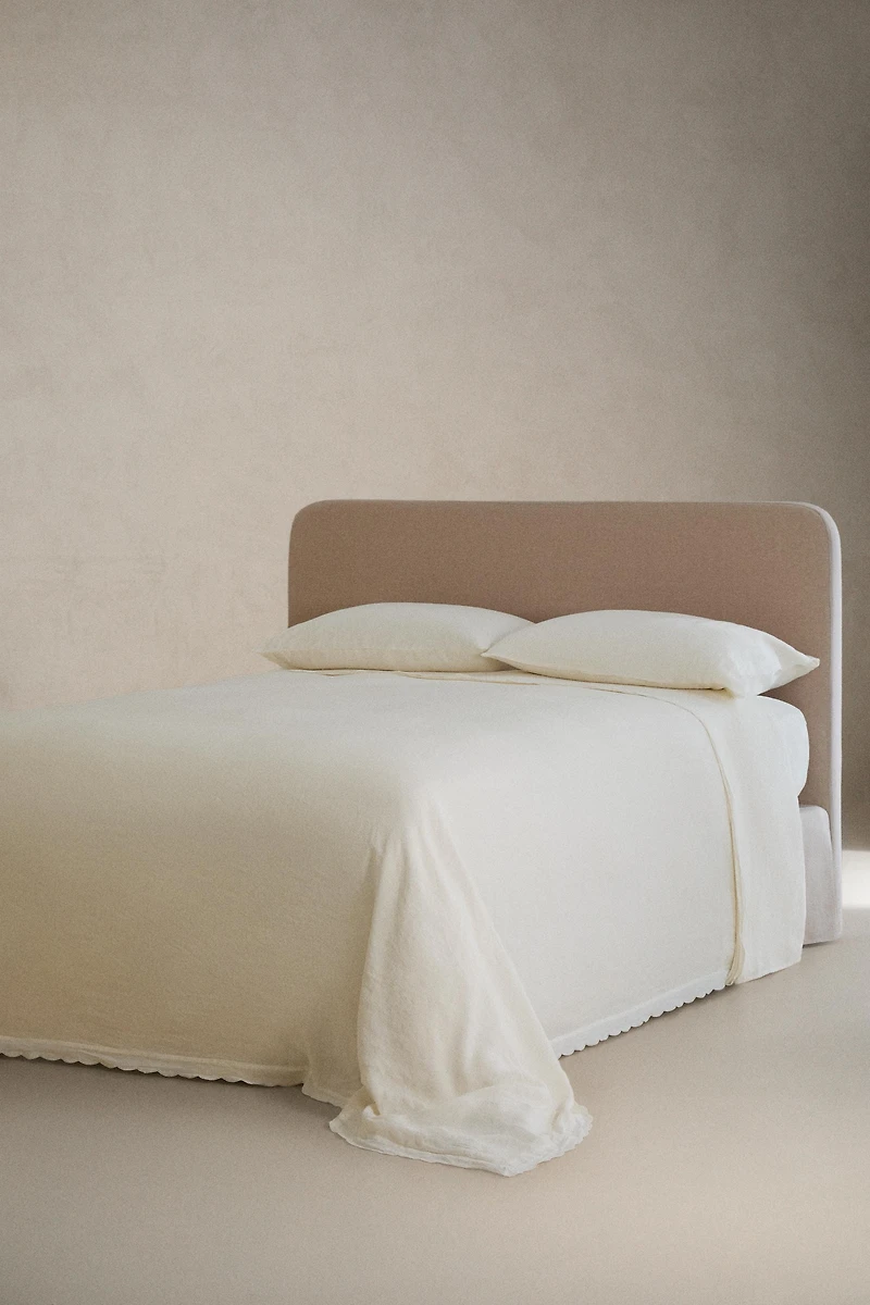FADED LINEN FLAT SHEET
