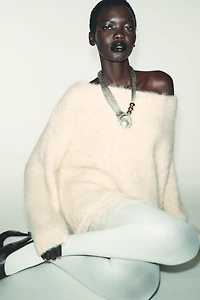 COLLIER DOUBLE MAILLES BOULES PERLE