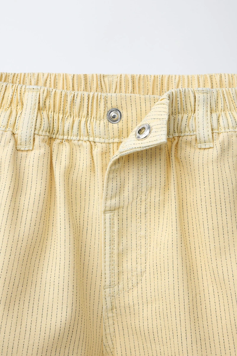 STRIPED MICKEY MOUSE © DISNEY CANVAS SHORTS