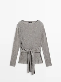 T-shirt with tie detail