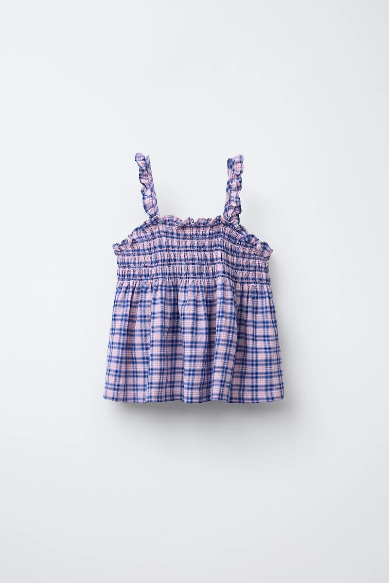 PLAID TOP