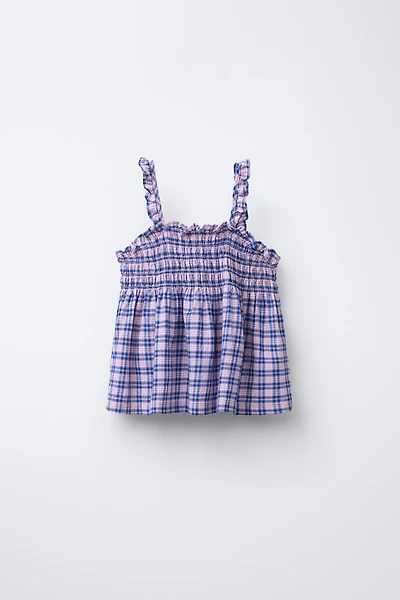 PLAID TOP