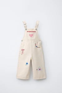 SALOPETTE LONGUE EN SERGÉ BRODÉE SISSEL EDELBO X ZARA KIDS