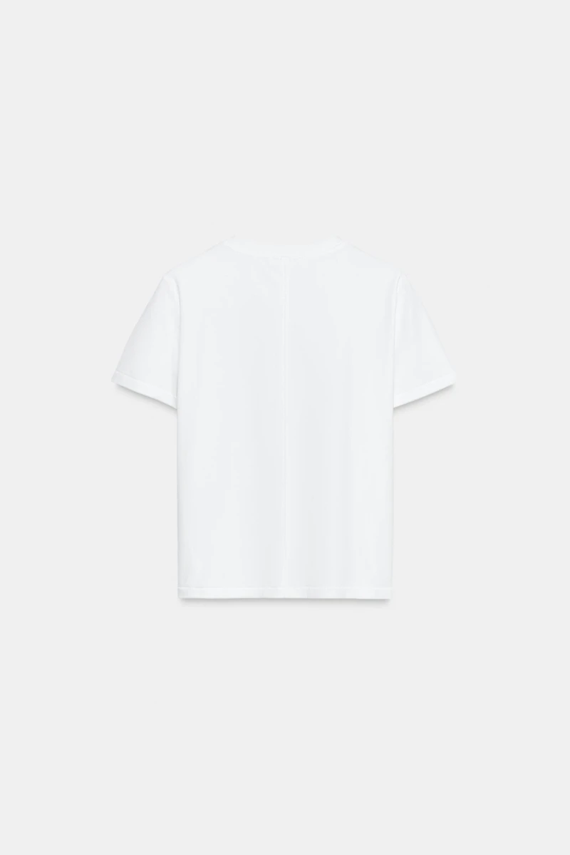 T-SHIRT EN COTON MERCERISÉ