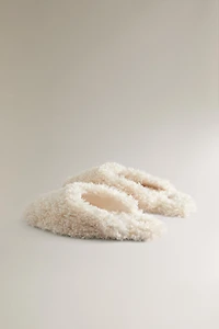 FAUX SHEARLING MULE SLIPPERS