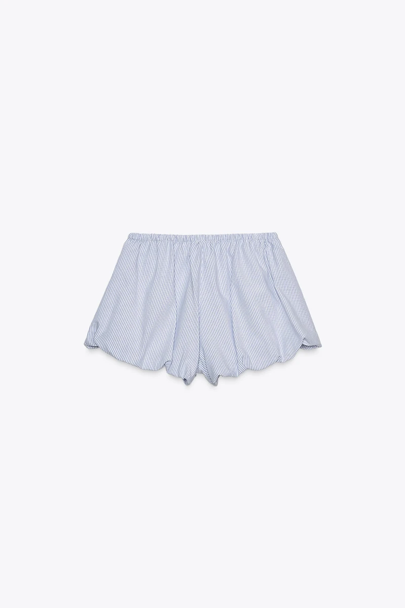 STRIPED CULOTTE SHORTS